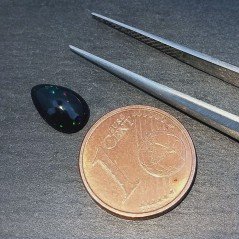 Opale Nero Welo Forma Gocce Cabochon Liscio A Mano 9X6X3mm 0,70 Carati 1pz Opale Nero Welo Forma Gocce Cabochon Liscio A Mano 9X6X3mm 0,70 Carati 1pz