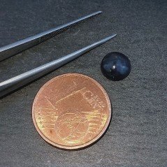 Opale Nero Welo Forma Tondo Cabochon Liscio A Mano 6X3mm 0,65 Carati 1pz