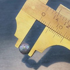 Opale Nero Welo Forma Tondo Cabochon Liscio A Mano 6X3mm 0,65 Carati 1pz