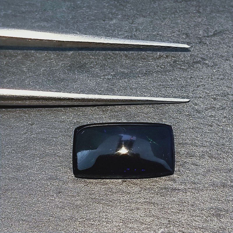 Opale Nero Welo Forma Octagon Cabochon Liscio A Mano 12X6X3mm 1,75 Carati 1pz
