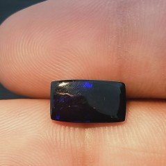 Opale Nero Welo Forma Octagon Cabochon Liscio A Mano 12X6X3mm 1,75 Carati 1pz