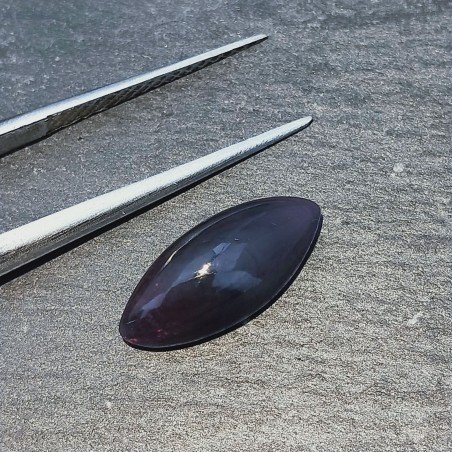 Opale Nero Welo Forma Navetta Cabochon Liscio A Mano 14X6X4mm 0,80 Carati 1pz