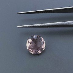 Rodolite Idrotermale Forma Tondo Sfaccetata A Mano Gemma Sciolte 8X3mm 1,40 Carati 1pz