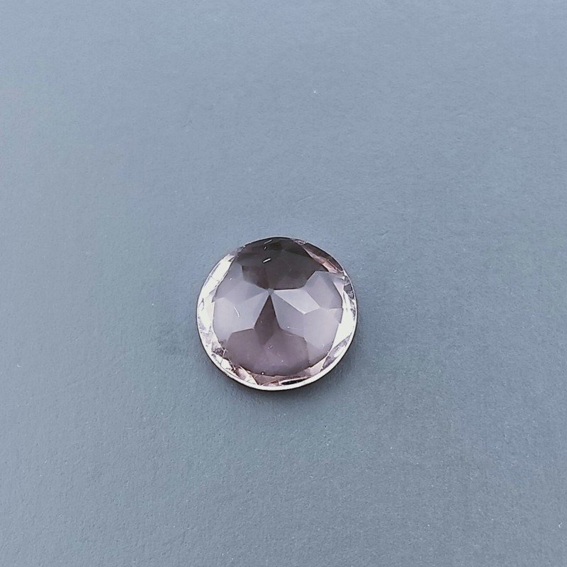 Rodolite Idrotermale Forma Tondo Sfaccetata A Mano Gemma Sciolte 8X3mm 1,40 Carati 1pz