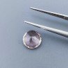 Rodolite Idrotermale Forma Tondo Sfaccetata A Mano Gemma Sciolte 8X3mm 1,40 Carati 1pz