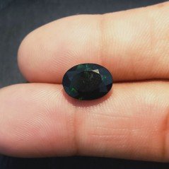 Opale Nero Forma Ovale Sfaccettato A Mano Gemma Sciolte 12X9X4-5mm 2,25 Carati 1pz Opale Nero Forma Ovale Sfaccettato A Mano Gemma Sciolte 12X9X4-5mm 2,25 Carati 1pz
