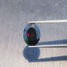 Opale Nero Forma Ovale Sfaccettato A Mano Gemma Sciolte 12X9X4-5mm 2,25 Carati 1pz