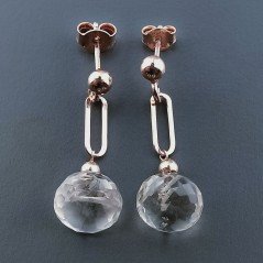 Orecchini Graffetta In Argento 925 A Nodo Orafo Dorato Con Ametista Verde Cipolla Goccia Briolette Sfaccettato A Mano