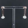 Orecchini Graffetta In Argento 925 A Nodo Orafo Dorato Con Pietra Di Luna (Adularia) Cipolla Goccia Briolette Sfaccettato A Mano