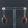 Orecchini Graffetta In Argento 925 A Nodo Orafo Dorato Con Unakite Naturale Pentagon Briolette Sfaccettato A Mano
