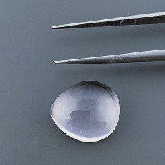 Quarzo Acquamarina Rosa Idrotermale Forma Goccia Cabochon Fatto A Mano 12X10X5mm 5,75 Carati 1pz