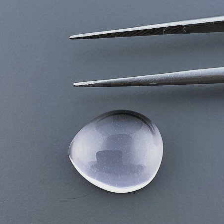 Quarzo Acquamarina Rosa Idrotermale Forma Goccia Cabochon Fatto A Mano 12X10X5mm 5,75 Carati 1pz