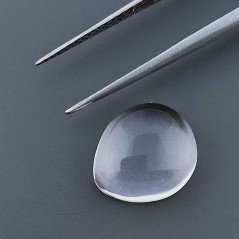 Quarzo Acquamarina Rosa Idrotermale Forma Goccia Cabochon Fatto A Mano 12X10X5mm 5,75 Carati 1pz