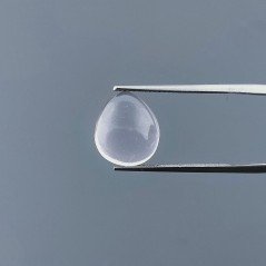 Quarzo Acquamarina Rosa Idrotermale Forma Goccia Cabochon Fatto A Mano 12X10X5mm 5,75 Carati 1pz