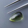 Ametista Verde (Prasiolite) Idrotermale Forma Goccia Tondo Cabochon Fatto A Mano 13X8mm 5,70 Carati 1pz