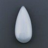 Occhio Di Gatto Grigia Idrotermale Forma Goccia Cabochon Fatto A Mano 29X13X6mm 20,95 Carati 1pz