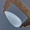 Occhio Di Gatto Grigia Idrotermale Forma Goccia Cabochon Fatto A Mano 29X13X6mm 20,95 Carati 1pz