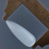 Occhio Di Gatto Grigia Idrotermale Forma Goccia Tondo Cabochon Fatto A Mano 27X9mm 18,00 Carati 1pz