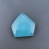 Calcedonio Verde Acqua Forma Fantasia Cabochon Fatto A Mano 19X18X5mm 12,50 Carati 1pz