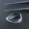 Cristallo Di Rocca Forma Goccia Tondo Cabochon Fatto A Mano 15X9mm 7,95 Carati 1pz