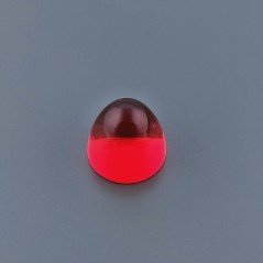 Quarzo Rosso Idrotermale Forma Punta Di Proiettile Cabochon Fatto A Mano 12X13,50mm 14,60 Carati 1pz