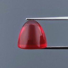 Quarzo Rosso Idrotermale Forma Punta Di Proiettile Cabochon Fatto A Mano 12X13,50mm 14,60 Carati 1pz