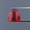 Quarzo Rosso Idrotermale Forma Punta Di Proiettile Cabochon Fatto A Mano 12X13,50mm 14,60 Carati 1pz