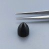 Onice Nera Forma Punta Di Proiettile Cabochon Fatto A Mano 15X11mm 11,55 Carati 1pz
