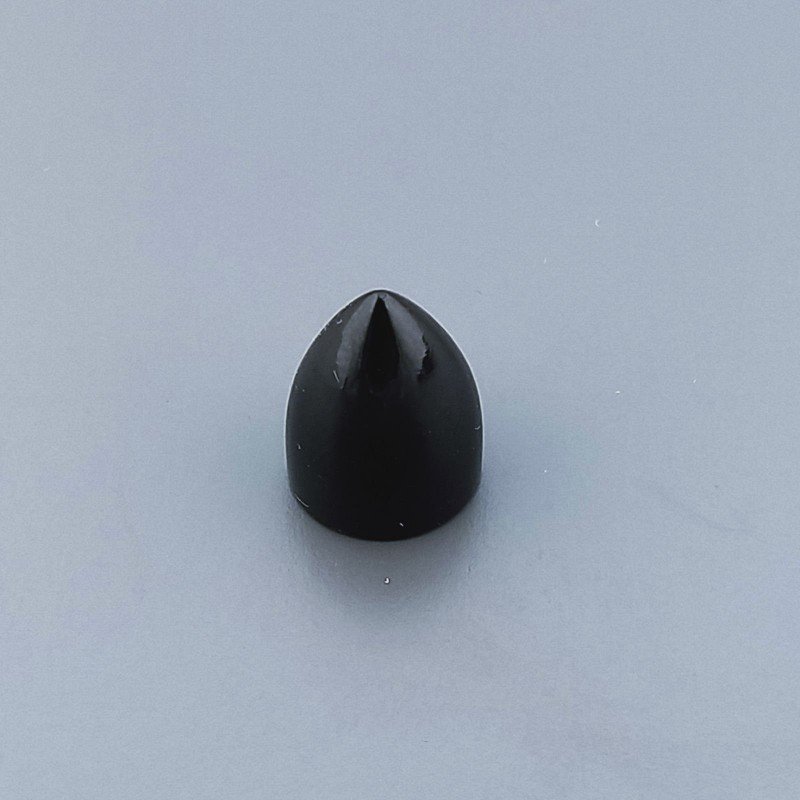Onice Nera Forma Punta Di Proiettile Cabochon Fatto A Mano 15X11mm 11,55 Carati 1pz