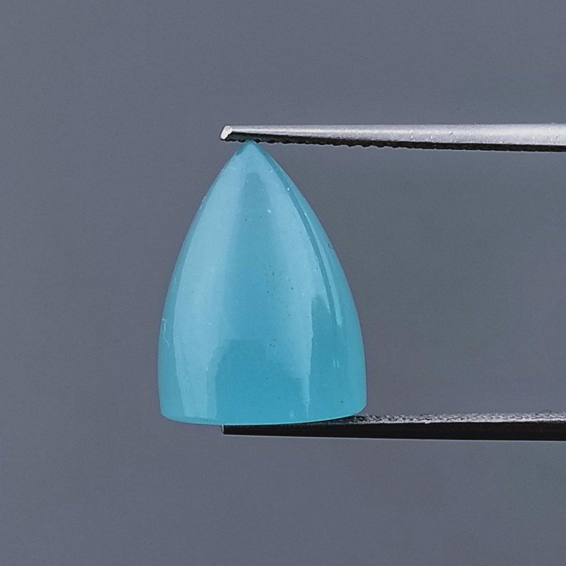 Calcedonio Verde Acqua Forma Punta Di Proiettile Cabochon Fatto A Mano 15X11mm 11,30 Carati 1pz Calcedonio Verde Acqua Forma Punta Di Proiettile Cabochon Fatto A Mano 15X11mm 11,30 Carati 1pz