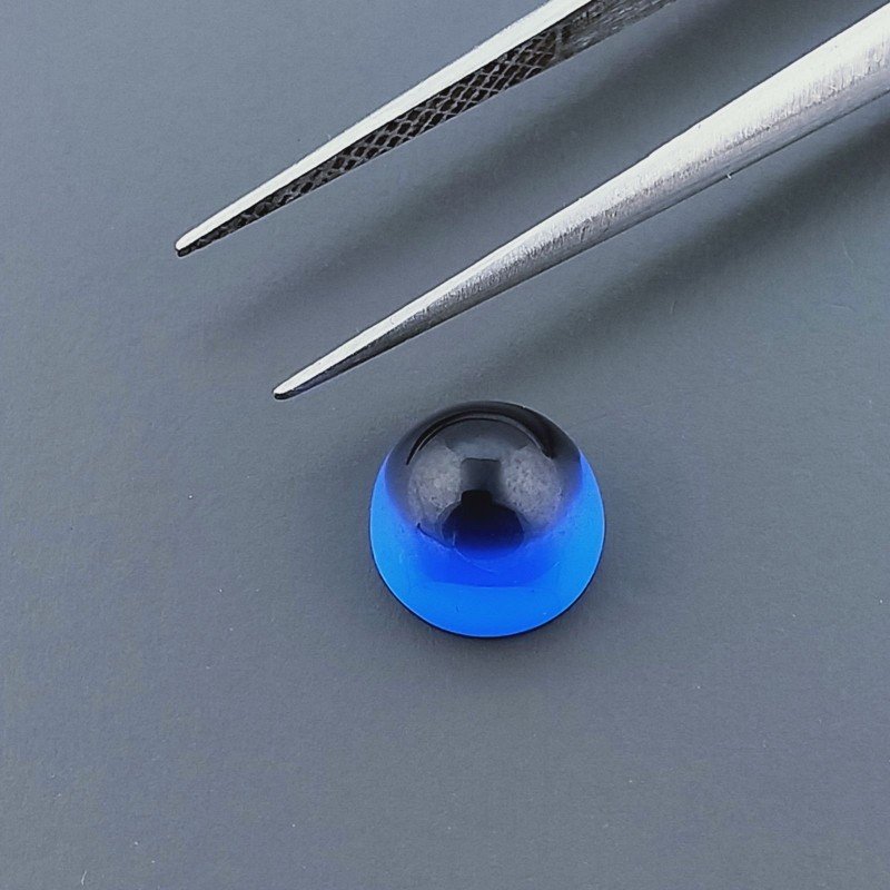 Topazio Londra Idrotermale Forma Punta Di Proiettile Cabochon Fatto A Mano 8X5mm 3,70 Carati 1pz
