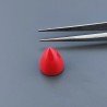 Corallo Bamboo Idrotermale Forma Punta Di Proiettile Cabochon Fatto A Mano 11X13mm 8,55 Carati 1pz
