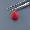 Corallo Bamboo Idrotermale Forma Punta Di Proiettile Cabochon Fatto A Mano 11X13mm 8,55 Carati 1pz