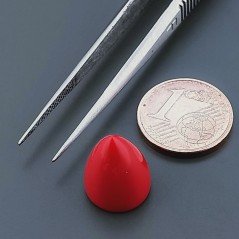 Corallo Bamboo Idrotermale Forma Punta Di Proiettile Cabochon Fatto A Mano 11X13mm 8,55 Carati 1pz