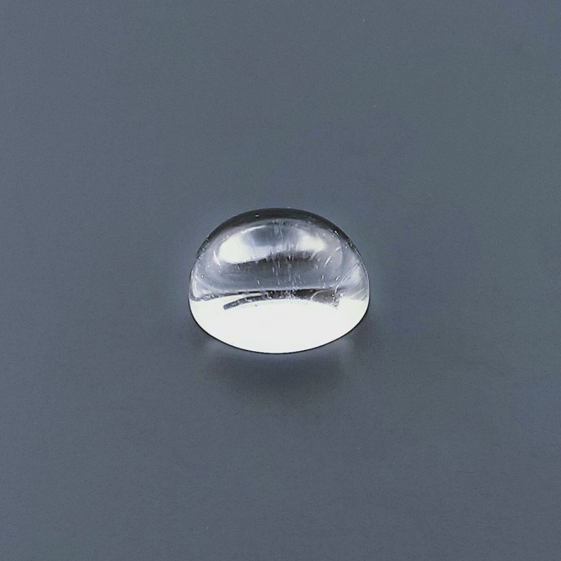 Cristallo Di Rocca Forma Punta Di Proiettile Ovale Cabochon Fatto A Mano 14X10X10mm 10,45 Carati 1pz