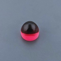 Quarzo Rubellite Idrotermale Forma Punta Di Proiettile Cabochon Fatto A Mano 10X11mm 10,95 Carati 1pz