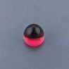 Quarzo Rubellite Idrotermale Forma Punta Di Proiettile Cabochon Fatto A Mano 10X11mm 10,95 Carati 1pz