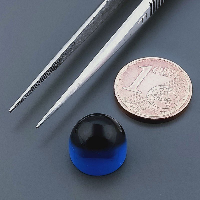 Topazio Londra Idrotermale Forma Punta Di Proiettile Cabochon Fatto A Mano 11X9mm 8,80 Carati 1pz
