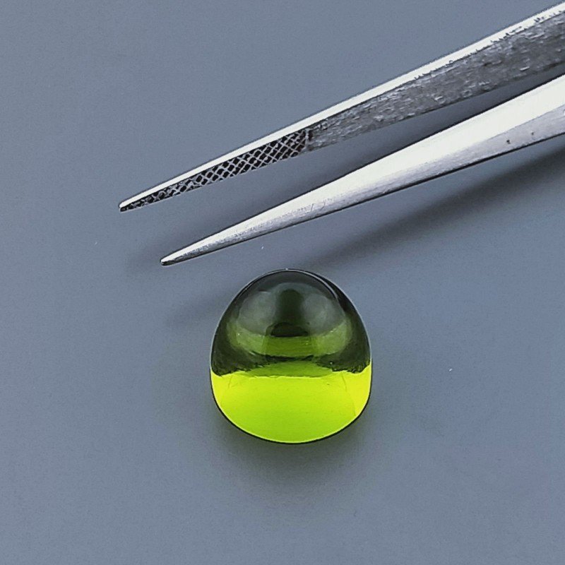 Quarzo Peridoto Idrotermale Forma Punta Di Proiettile Cabochon Fatto A Mano 11X9mm 8,80 Carati 1pz Quarzo Peridoto Idrotermale Forma Punta Di Proiettile Cabochon Fatto A Mano 11X9mm 8,80 Carati 1pz