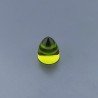 Quarzo Peridoto Idrotermale Forma Punta Di Proiettile Cabochon Fatto A Mano 15X11mm 11,95 Carati 1pz
