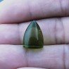 Quarzo Peridoto Idrotermale Forma Punta Di Proiettile Cabochon Fatto A Mano 15X11mm 11,95 Carati 1pz