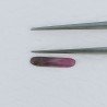 Radice Di Rubino Naturale Forma Rettangolo Cabochon Fatto A Mano 12X2X1mm 0,70 Carati 1pz