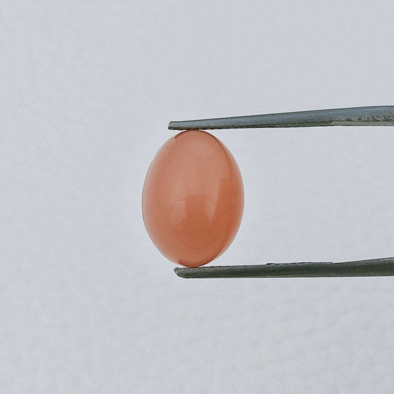 Pietra Di Luna Pesca Forma Ovale Cabochon Fatto A Mano 14X10X5mm 5,00+ Carati 1pz Pietra Di Luna Pesca Forma Ovale Cabochon Fatto A Mano 14X10X5mm 5,00+ Carati 1pz