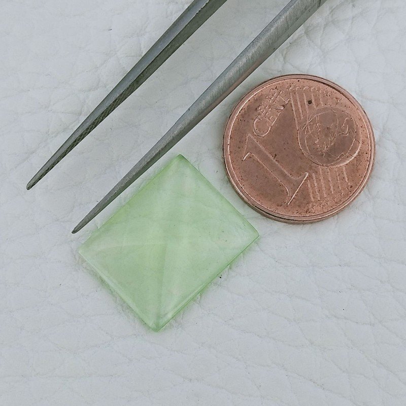 Cianite Verde Idrotermale Forma Rettangolo Cabochon Fatto A Mano 12X15X2mm 4,00 Carati 1pz