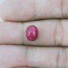 Giada Rubino Forma Ovale Cabochon Fatto A Mano 10X8X5mm 3,55 Carati 1pz