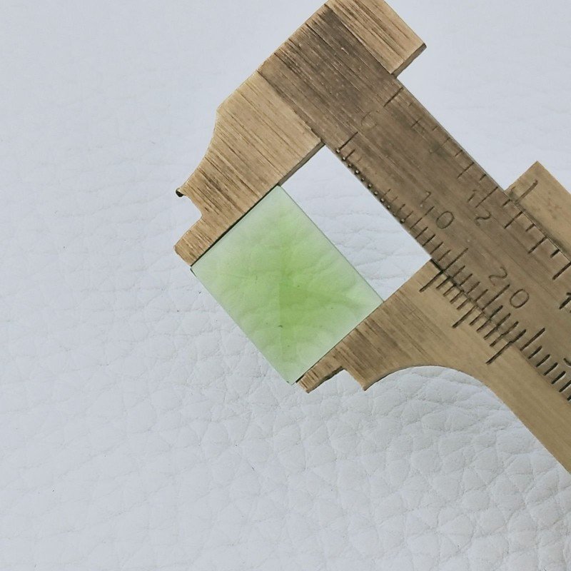 Quarzo Peridoto Idrotermale Forma Rettangolo Cabochon Fatto A Mano 12X15X3mm 4,00 Carati 1pz