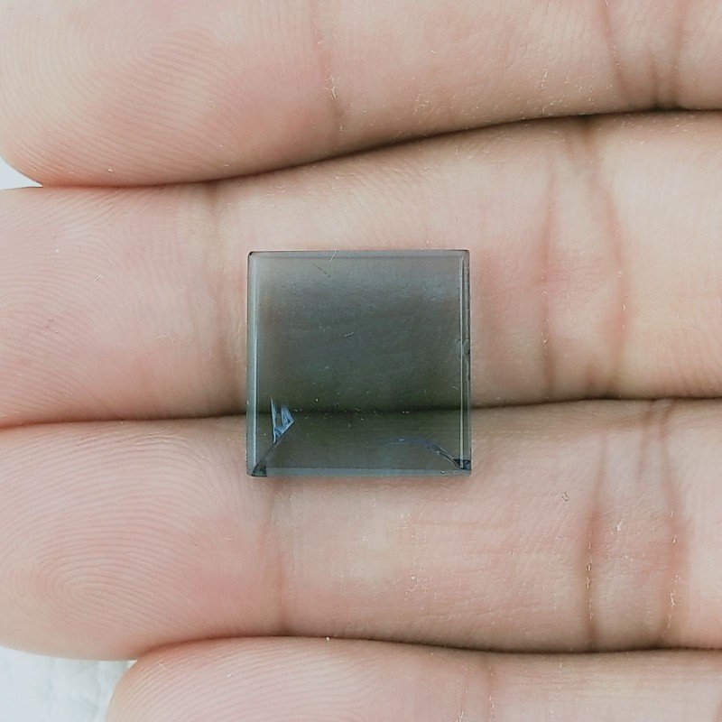 Topazio Londra Idrotermale Forma Quadratto Cabochon Fatto A Mano 14X14X2mm 6,15 Carati 1pz