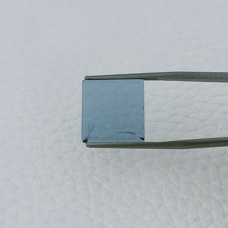 Topazio Londra Idrotermale Forma Quadratto Cabochon Fatto A Mano 14X14X2mm 6,15 Carati 1pz