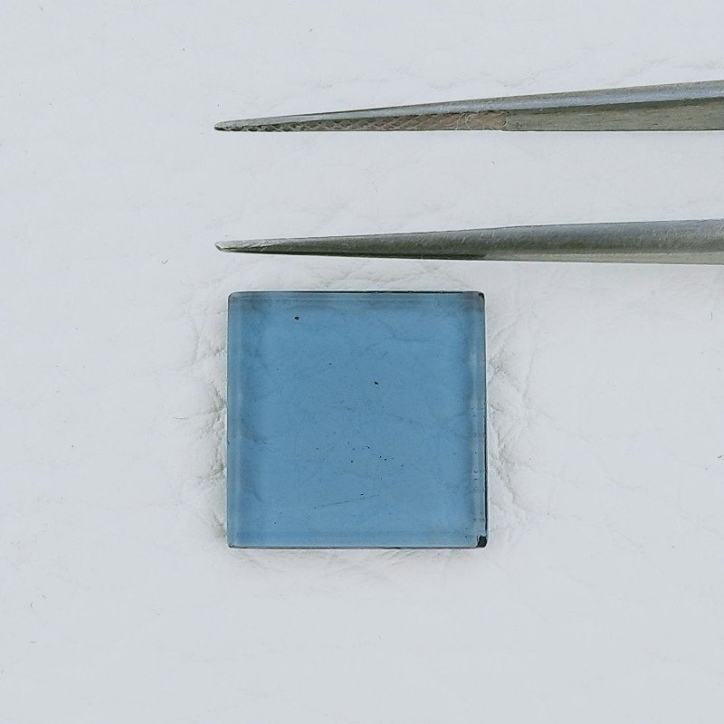 Topazio Londra Idrotermale Forma Quadratto Cabochon Fatto A Mano 13X13X2mm 5,35 Carati 1pz