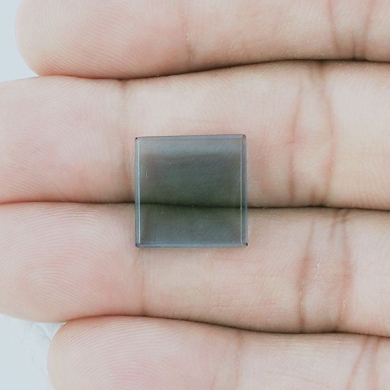 Topazio Londra Idrotermale Forma Quadratto Cabochon Fatto A Mano 13X13X2mm 5,35 Carati 1pz